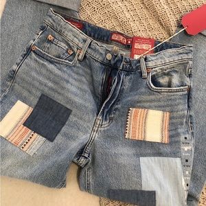 Lucky Brand patchwork jeans !